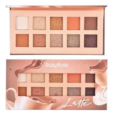 Imagem de Paleta de sombras essência latte - Ruby rose , Marrom