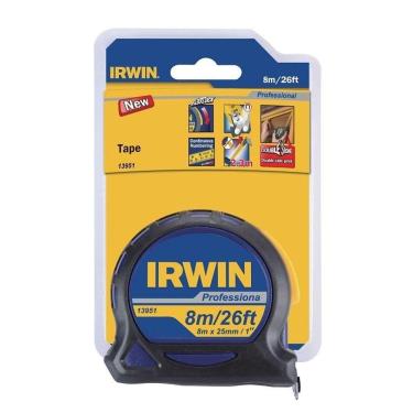 Imagem de Trena Profissional Emborrachada 25mm-1 8 Metros Irwin