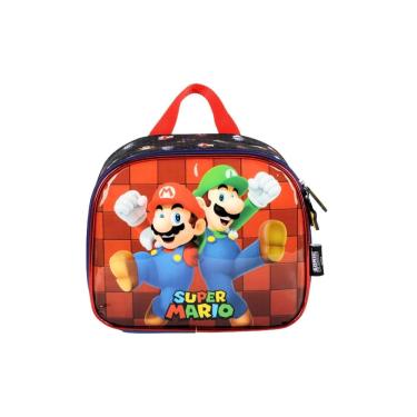 Imagem de Lancheira Escolar Térmica Super Mario Bros La41403 - Preto