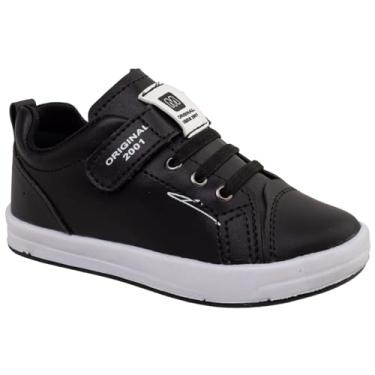 Imagem de Sapato Casual Masculino Infantil Tenis Masculino Sapatenis Marrom, Preto e Marinho (Preto, BR, Criança de 9 a 12 anos, Numérico, 33)