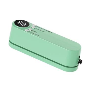 Imagem de IEUDNS Mini selador sem fio a vácuo compacto 60kpa preservação de alimentos selador de vácuo selador de alimentos para frutas lanches nozes, Verde
