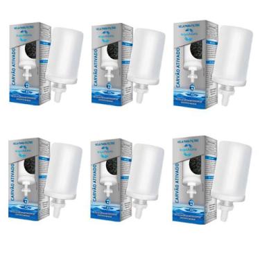 Imagem de Vela Refil Para Filtro De Barro Carvão Ativado Kit 6 Und - ACQUA AZZUR