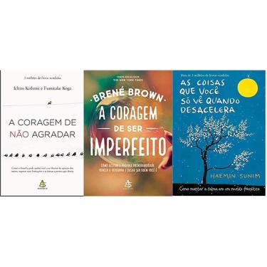 Imagem de Kit 3 Livro Coragem De Não Agradar Ser Imperfeito As Coisas