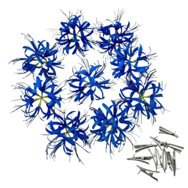 Imagem de Urier Plantas de aranha de seda, flores falsas, flores artificiais, flores de seda para artesanato, flores falsas a granel, flores artificiais para decoração de bolo, festa de casamento, aniversário