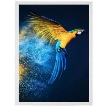 Imagem de Quadro Decorativo Fotografia Arara 45X34 C/Vidro - Preta - Quadros On-
