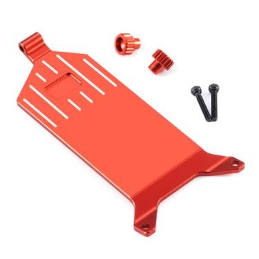 Imagem de WEFEINO Aluminum Alloy RC Receiver Mount Plate Upgrade Parts for Losi 1/24 Micro-B RC Car Buggy (Red)