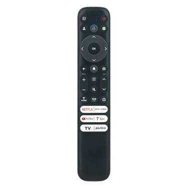 Imagem de PERFASCIN RC813 FMBG RC813FMBG Controle remoto de substituição por voz adequado para TCL 4K QLED TV S446 S546 R646 NE Prime-Video YouTube 75QM850G 85QM850G 98QM850G
