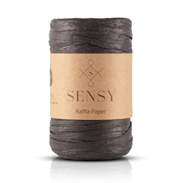 Imagem de Sensy Premium Papel ráfia, 400 metros, fita de papel (preto)
