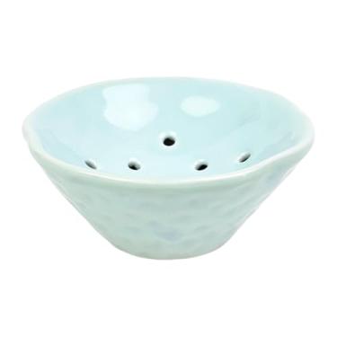 Imagem de Ioensy Suporte floral, vaso de flores em formato de sapo, tigela, suprimentos para plantas, decoração para casa, vaso, arranjo de flores para mesa, balcão de, Azul Claro