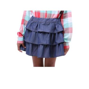 Imagem de Saia Country Babados Jeans Infantil - Cowgirl - QUIMERA KIDS, 12