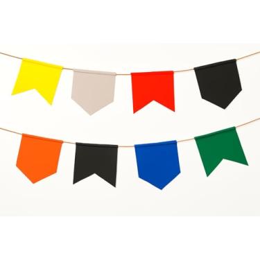 Imagem de Kit Bandeirinhas Festa Junina, 100 Metros, Plástico Resistente, Multicolorido, Decoração para Eventos