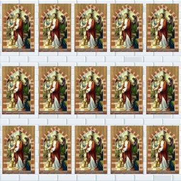 Imagem de Placa Decorativa Mdf 15 Undiades Via Sacra Tamanho 20x29cm