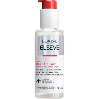 Imagem de L'Oréal Paris Elseve Bond Repair Leave-In Finalizador Resgate Capilar com Ácido Cítrico e Glicina, Proteção Térmica 230°C, Controla Frizz e Reconstrói Ligações, 90ml