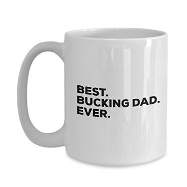 Imagem de Caneca de café Best Bucking Dad Ever – Presente divertido – Para uma ideia de presente – Adicionar ao conjunto de caixas de presente – de Natal – Fa