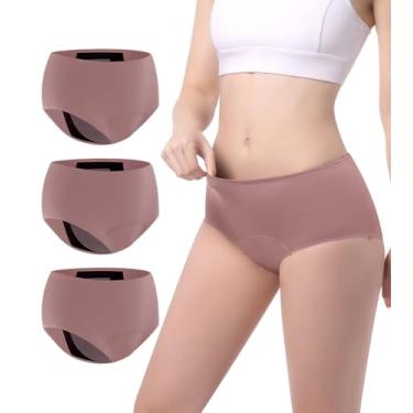 Imagem de Roupa íntima feminina para incontinência Carer, lavável, à prova de vazamento, 150 ml, super absorvente, 3 peças, roupa íntima à prova de vazamento, para mulheres, calcinha protetora contra vazamento