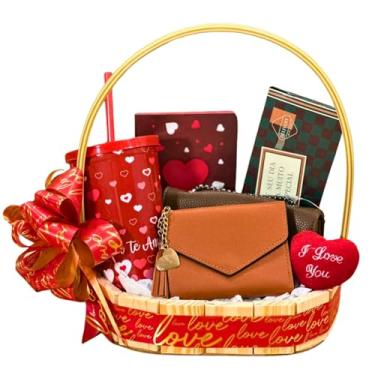 Imagem de Kit Presente Dia Dos Namorado, Dia Das Mães, Natal, Amiga - Bolsa e Carteira Feminina (Marrom)