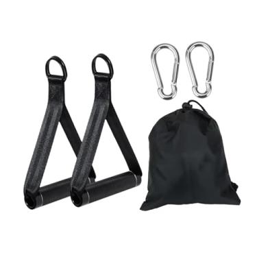 Imagem de menolana Alças de exercícios, alças de treino, somente alça de faixa de resistência, acessórios de, para de polia, treinamento de força em