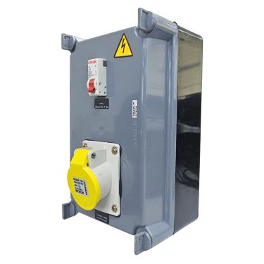 Imagem de Quadro Sobrepor C/ Disj. Mono SD C16A + 1 Tomada Ind. N3044 IP-40 Cód. S310100 – Steck