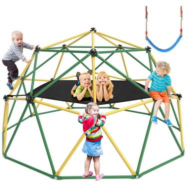 Imagem de Domo de Escalada GIKPAL, Escalada de 3m com Rede para Crianças de 3 a 10 Anos ao Ar Livre, Suporta até 454kg, Ginásio de Selva