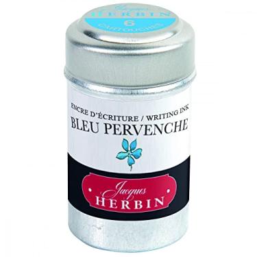 Imagem de Tinta em Cartucho p/Caneta Tinteiro Herbin Bleu Pervenche