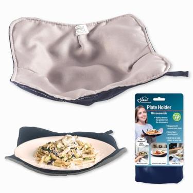 Imagem de Jokari Suporte de placa de micro-ondas, confortável, resistente ao calor, seguro para micro-ondas, protege as mãos de pratos quentes e protetor de superfície para sobras e refeições reaquecidas