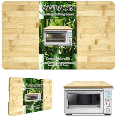 Imagem de GWBSXM Tábua de corte de bambu para forno inteligente Breville BOV800XL 845BSS 860BSS, acessórios de forno de convecção de bancada com pés de silicone, resistência ao calor, cria espaço de