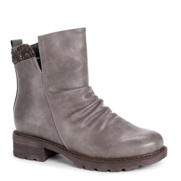 Imagem de MUK LUKS Botas femininas Lukees Logger Banff, Cinza, 8.5