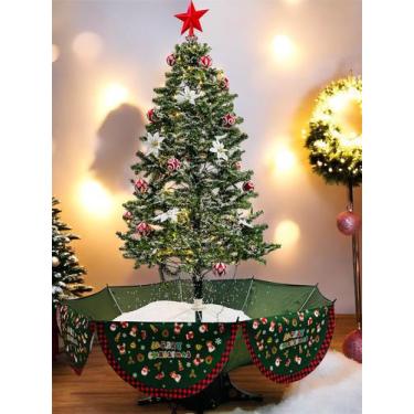 Imagem de Árvore De Natal 1,90 Decorada e com Luz Neve em Movimento Vídeo - cont