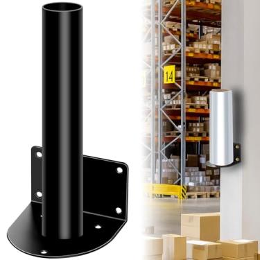 Imagem de Otoolling Suporte de rolo de filme elástico montável na parede, serve para filme elástico de até 50,8 cm, suporte de dispensador de envoltório retrátil com 7 parafusos para varejo de logística de