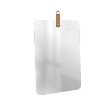 Imagem de Espelho Decorativo Life Alça Caramelo Cantos 60X40 Cm - e2g Design