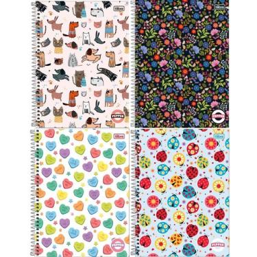 Imagem de Caderno Espiral Capa Dura 1 Matéria - 80 Folhas - Pepper Feminino - Ti
