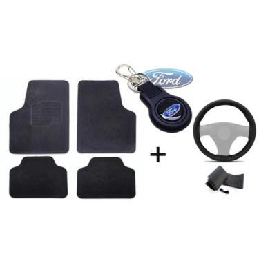 Imagem de Jogo de Tapete de Borracha para Ford Fiesta Titanium 2014 a 2023 com 4