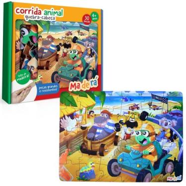 Imagem de Quebra-Cabeça Corrida Animal 30 Peças 3173 Toyster