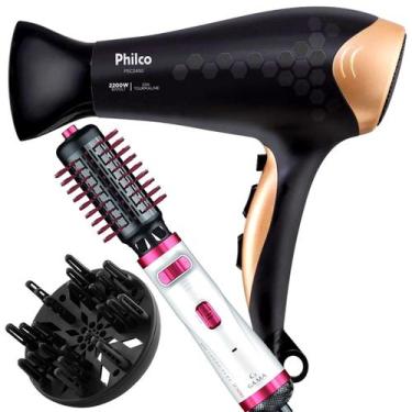 Imagem de Secador De Cabelo Philco Profissional 2200w Ions Ar Quente Frio Stilo 