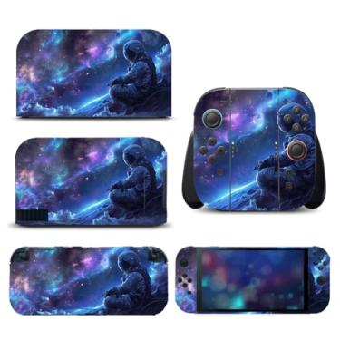 Imagem de Capa protetora completa para Switch 2 adesivos de vinil para NS2 Galaxy (Spaceman)