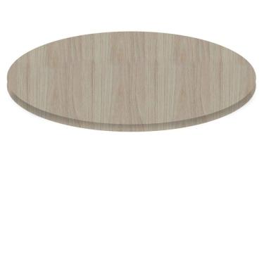 Imagem de Tampo Redondo 60 cm (Largura) P25 Pandin MDP 2,50 cm (altura) Cor Nogueira CasaBlanca