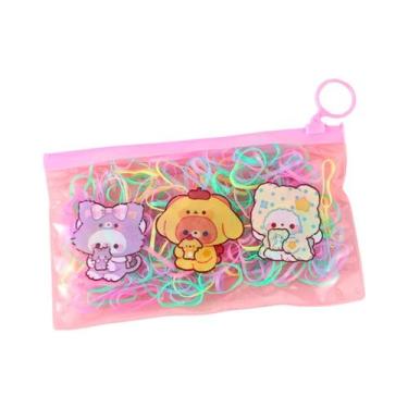 Imagem de bolsinha elastico para cabelo infantil meninas laço acessorios de cabe