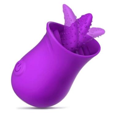Imagem de Sugador de Clitóris Vibrador Sucção Clitóris Estimulação Feminino Brinquedos Erótico Língua Vibrador Feminino Clitóris