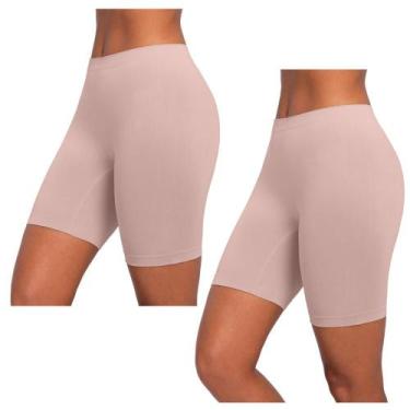 Imagem de Kit Com 2 Short Segunda Pele Feminino Calcinhas Microfibra Lingerie Ín