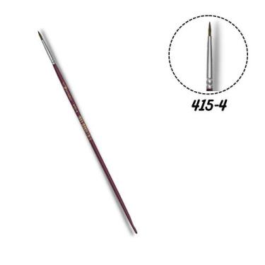 Imagem de Pincel Condor 415-04 Redondo Pelo Natural Cabo Longo