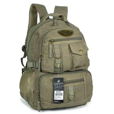 Imagem de Mochila Escolar Passeio Trabalho em Lona Keuven KV01 30L, Verde