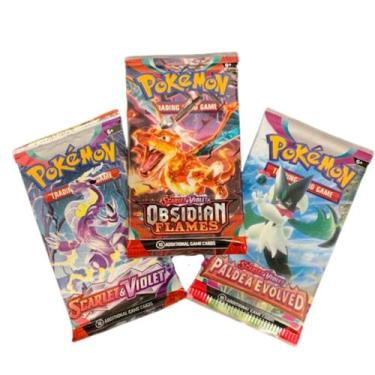 Imagem de Jogo de cartas colecionáveis Pokémon Scarlet & Violet 3 Booster Pack -