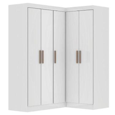 Imagem de Quarto Modulado De Canto Madrid Com 5 Portas Maxel - MAXEL MÓVEIS