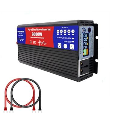 Imagem de 24V to 220V,Inversor de energia solar de baixa frequência de 72 V para 110 V - 3000 W com display LED, carregador inversor CC 12 V/24 V/48 V/60 V/72 V para CA 110 V/220 V