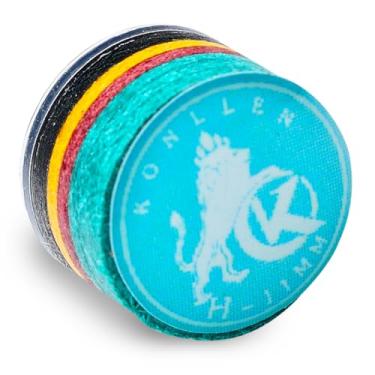 Imagem de KONLLEN Ponta de bilhar arco-íris com ponta transparente SX/SS/S/M/MH/H 11 mm/14 mm ponta de taco de bilhar 9 camadas de acessório de cabeça de taco de pele de porco 1 peça (11 mm-H-SkyBlue)