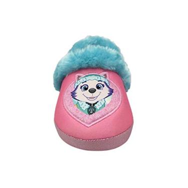 Imagem de Patrulha Canina Nickelodeon Pantufa de pelúcia para meninas, Pink/Blue, 6 Little Kid