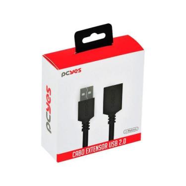 Imagem de Cabo Extensor Usb 2.0 Pcyes 2 Metros