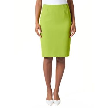 Imagem de Kasper Saia lápis feminina fina, Kiwi, 48