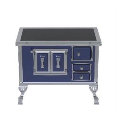 Imagem de Fogão a Lenha GII N 2 Sec Xviii Premium Azul Saida Esquerda