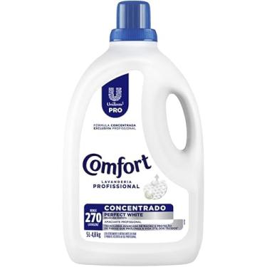 Imagem de Amaciante de Roupa Concentrado Lavanderia Profissional Comfort Perfect White Pro 5L